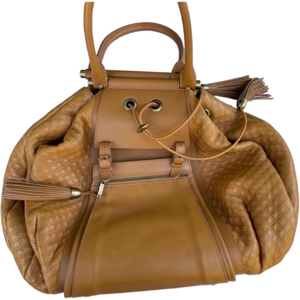 Zac Posen Tan Quilted Beatrice Bag - Picture 2 of 9